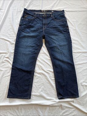 Ariat Rebar M4 Relaxed Fit Boot Cut Dark Blue Jeans Mens 42 x 30